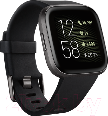 Умные часы Fitbit Versa 2 (NFC) / FB507BKBK (Black/Carbon Aluminum)