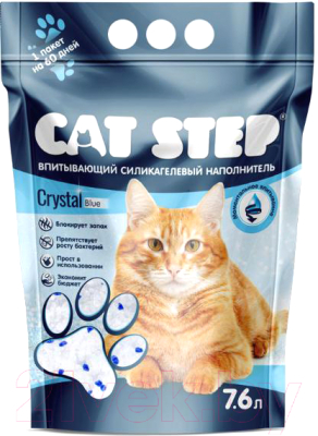 Наполнитель для туалета Cat Step Силикагелевый / 20363005 (7.6л/3.34кг)