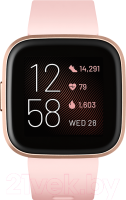 Умные часы Fitbit Versa 2 (NFC) / FB507RGPK (Petal/Copper Rose Aluminum)