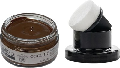 Крем для обуви Coccine Cream Elegance с губкой (50мл, коричневый) - 