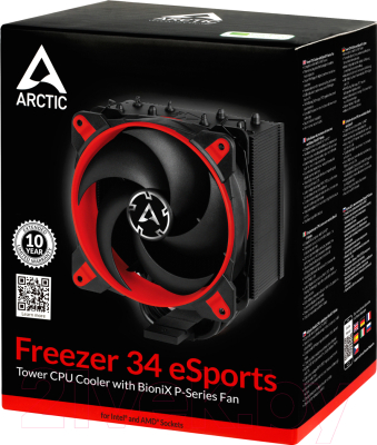 Кулер для процессора Arctic Cooling Freezer 34 eSports Red (ACFRE00056A)