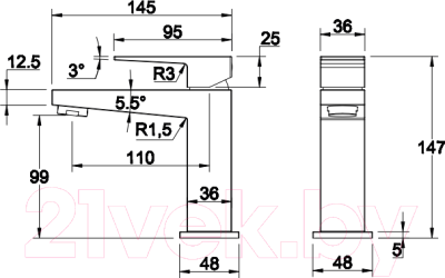 Смеситель Omnires FRESHFR7110MCHR