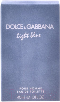 Туалетная вода Dolce&Gabbana Light Blue Pour Homme (40мл)
