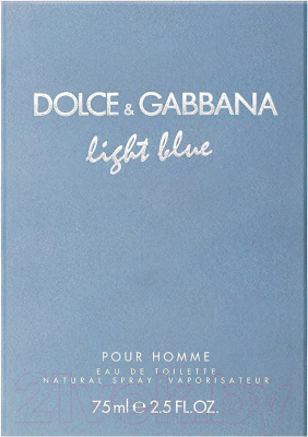 Туалетная вода Dolce&Gabbana Light Blue Pour Homme (75мл)