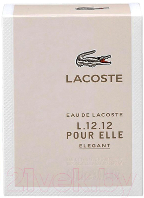 Туалетная вода Lacoste Eau De Lacoste L.12.12 Pour Elle Elegant (90мл)