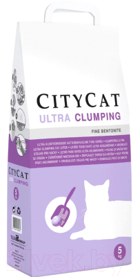 Наполнитель для туалета Sanicat Citycat Ultra Clumping (5кг)
