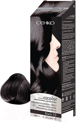 Крем-краска для волос C:EHKO C:Color 10 (черный)