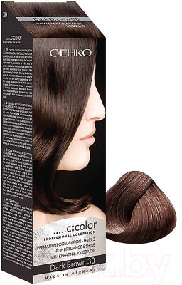 Крем-краска для волос C:EHKO C:Color 30 (темный шатен)