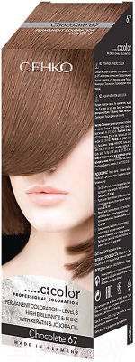 Крем-краска для волос C:EHKO C:Color 67 (шоколад)