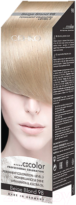 Крем-краска для волос C:EHKO C:Color 98 (бежевый блондин)