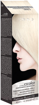 Крем-краска для волос C:EHKO C:Color 110 (платиновый блондин)