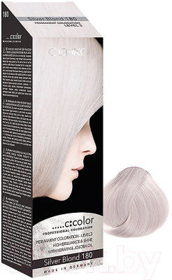 Крем-краска для волос C:EHKO C:Color 180 (серебристый блондин)