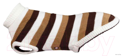 Свитер для животных Trixie Hamilton / 30541 (XS, коричневый с белыми полосками)