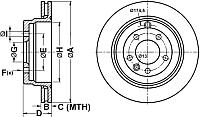 Тормозной диск ATE 24012002101 - 
