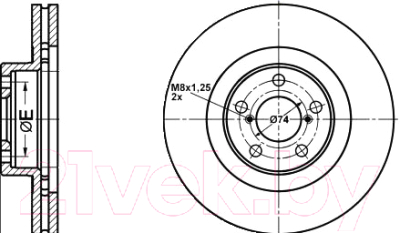 

Тормозной диск ATE, 24012401961