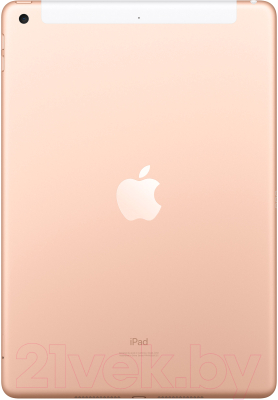 Планшет Apple iPad 10.2 Wi-Fi + Cellular 128GB / MW6G2 (золото)