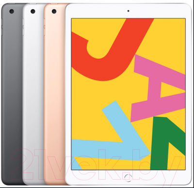 Планшет Apple iPad 10.2 Wi-Fi + Cellular 128GB / MW6G2 (золото)