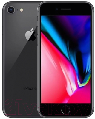 Смартфон Apple iPhone 8 128GB / MX162 (серый космос)