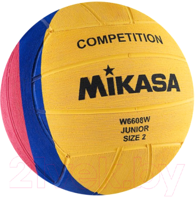 Мяч для водного поло Mikasa Junior W6608W (размер 2, желтый/синий/розовый)