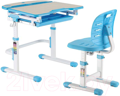 Парта+стул Растущая мебель Smart C304S (голубой)