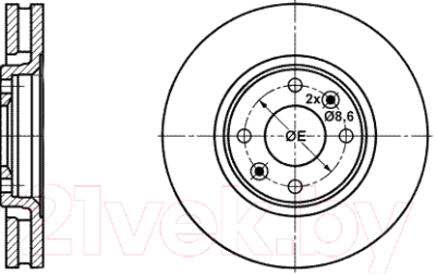 

Тормозной диск ATE, 24012601061
