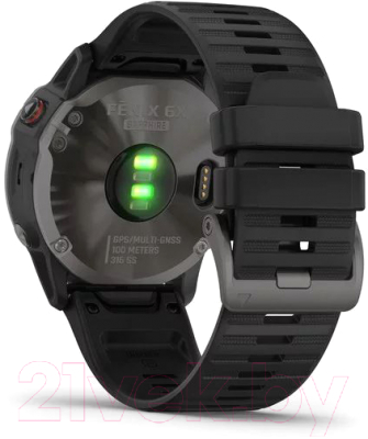 Умные часы Garmin Fenix 6X Sapphire/ 010-02157-11 (темно-серый)