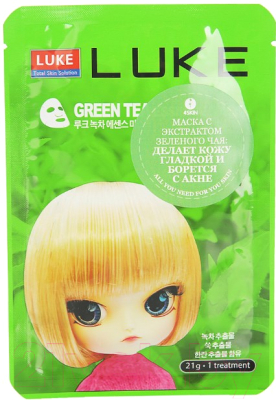 

Маска для лица тканевая Luke, Green Tea Essence с экстрактом зеленого чая