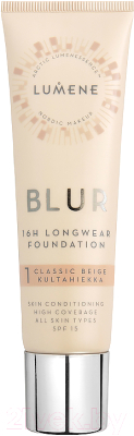 

Тональный крем Lumene, Blur 16h Longwear Foundation SPF15 1 Classic Beige