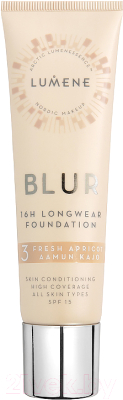 Тональный крем Lumene Blur 16h Longwear Foundation SPF15 3 Fresh Apricot (30мл)