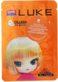

Маска для лица тканевая Luke, Collagen Essence Mask
