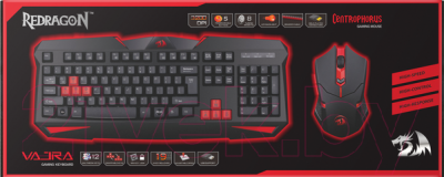 Клавиатура+мышь Redragon S101-2 / 75048 (черный)