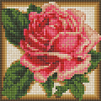 Набор алмазной вышивки Алмазная живопись Румяная роза / АЖ-1450 - 
