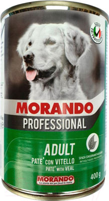 Влажный корм для собак Morando Professional cane Veal (400г)