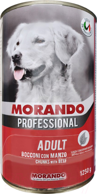 Влажный корм для собак Morando Professional Cane Beef (1.25кг)