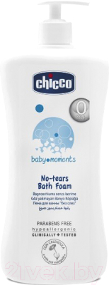 Пена для ванны детская Chicco Baby Moments с календулой (750мл)