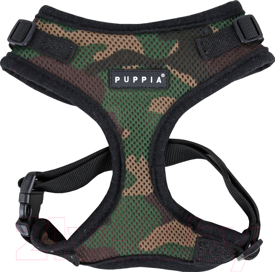 Шлея-жилетка для животных Puppia Ritefit Harness / PAJA-AC617-CA-L (камуфляж)