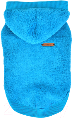 Толстовка для животных Puppia Willa с капюшоном / PATD-TS1756-AQ-L (голубой)
