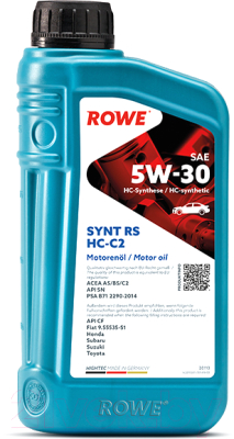 Моторное масло Rowe Hightec Synt RS 5W30 HC-C2 / 20113-0010-03 (1л)