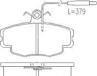 

Тормозные колодки, PBP720