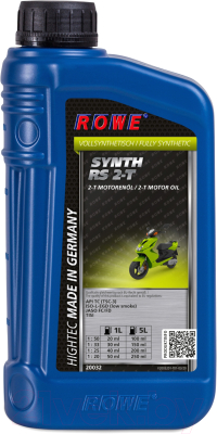 Моторное масло Rowe Hightec Synth RS 2-T Scooter / 20032-0010-03 (1л)