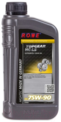 

Трансмиссионное масло Rowe, Hightec Topgear 75W90 HC-LS / 25004-0010-03