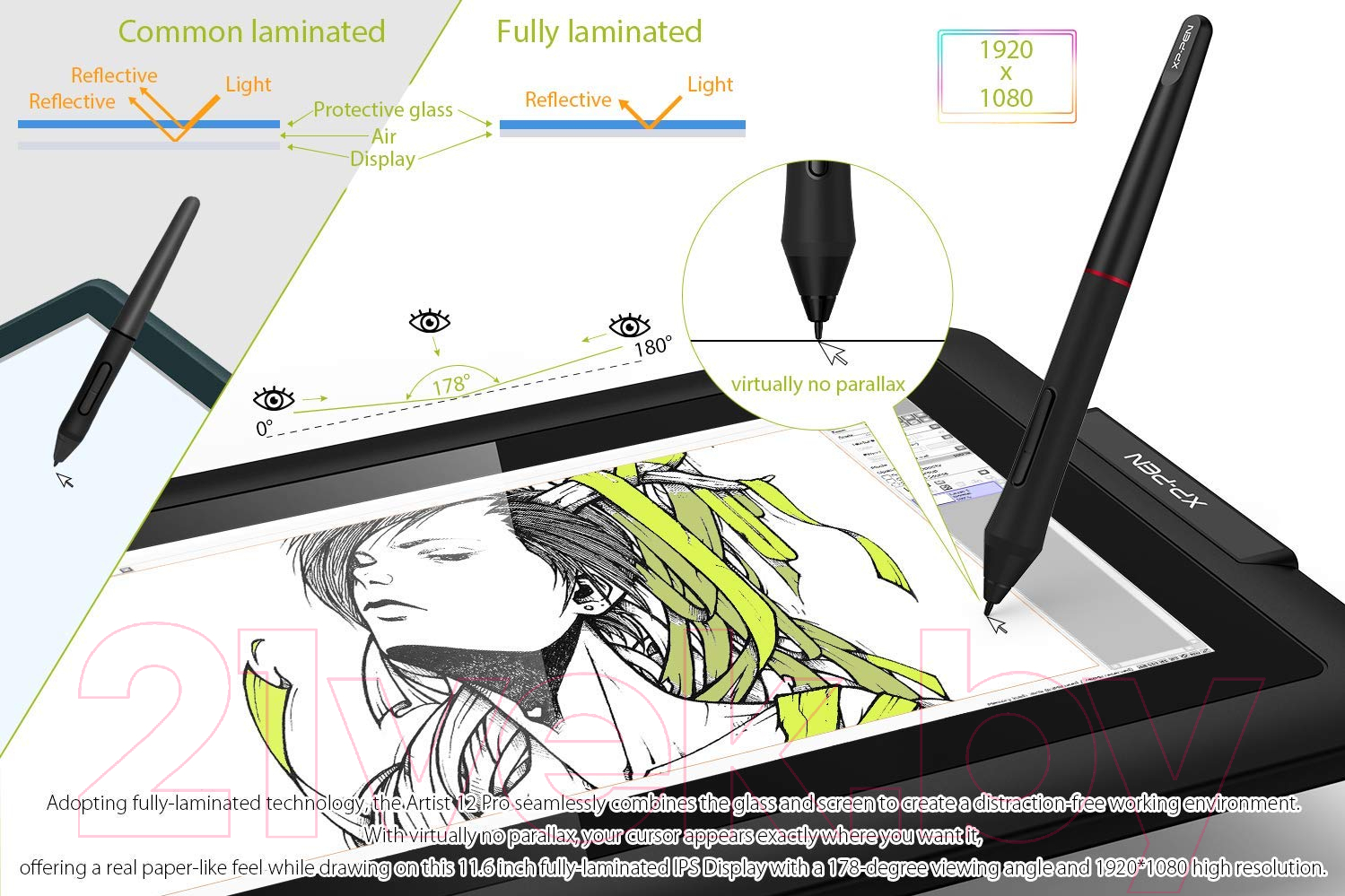 Графический планшет XP-Pen Artist 12 Pro