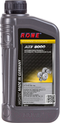 

Трансмиссионное масло Rowe, Hightec ATF 8000 / 25012-0010-03