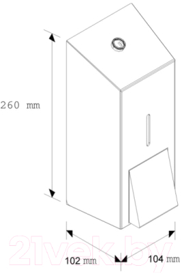 Дозатор Merida Stella DSP203 (полированный металл)