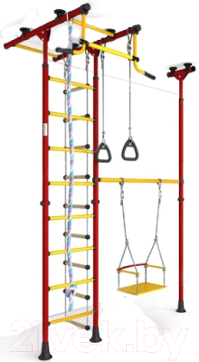 Детский спортивный комплекс Romana 31 ДСКМ-3-8.06.Т.490.01-61 (красный/желтый)