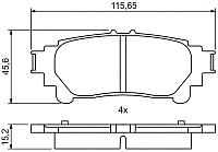 

Тормозные колодки, 0986494873