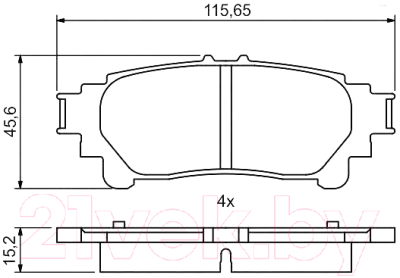 

Тормозные колодки Bosch, 0986494873