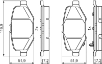 

Тормозные колодки, 0986495397