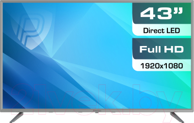 Телевизор Prestigio Mate 43 / PTV43SN04Y (серебристый)