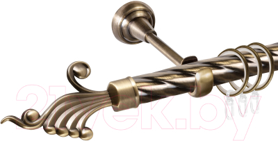 

Карниз для штор АС ФОРОС, Grace D25К + наконечники Фантазия